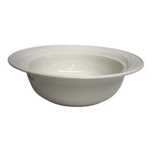 Corning Ware L-21 White Floral 10" Round Serving Bowl With Casual Elegance EUC